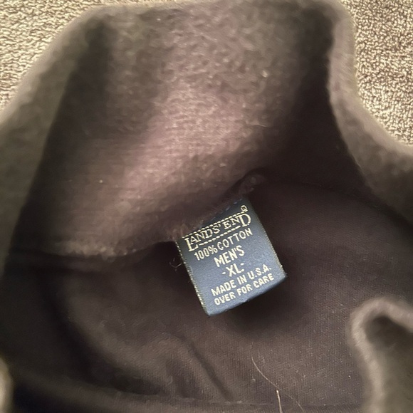 Vintage Lands' End Black Cotton Turtleneck - Picture 4 of 5